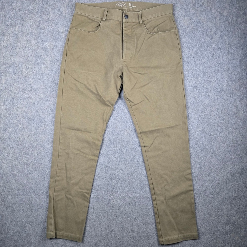 Alex Crane Crane Cham Pants Mens 32 Khaki Tan Cotton Twill Workwear Chino